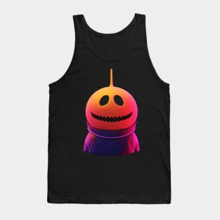 Cosmonaut Jack O Lantern Funny Halloween Space Tank Top